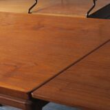Teak extendable model 8 dining table by Johannes Andersen for Christian Linneberg, 1960s
