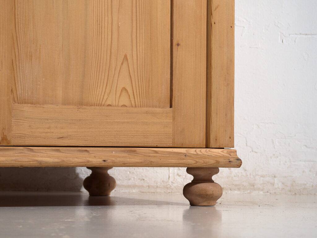 Antique pine buffet – European rustic furniture with drawers – circa 1900
