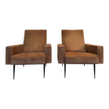 Pair of vintage 1950/1960 armchairs