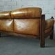 Brutalist leather lounge
