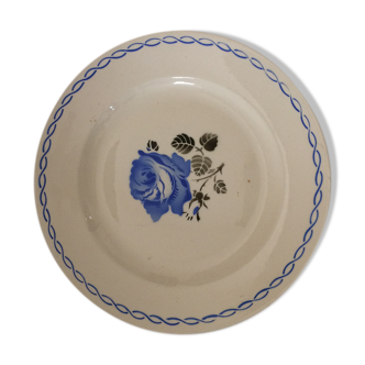 Plat blanc semi- porcelaine