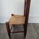 Chaise enfant ancienne en paille