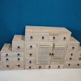Furniture with many drawers