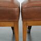 Set of 2 vintage design cocktail chairs/armchairs made of sheepskin leather