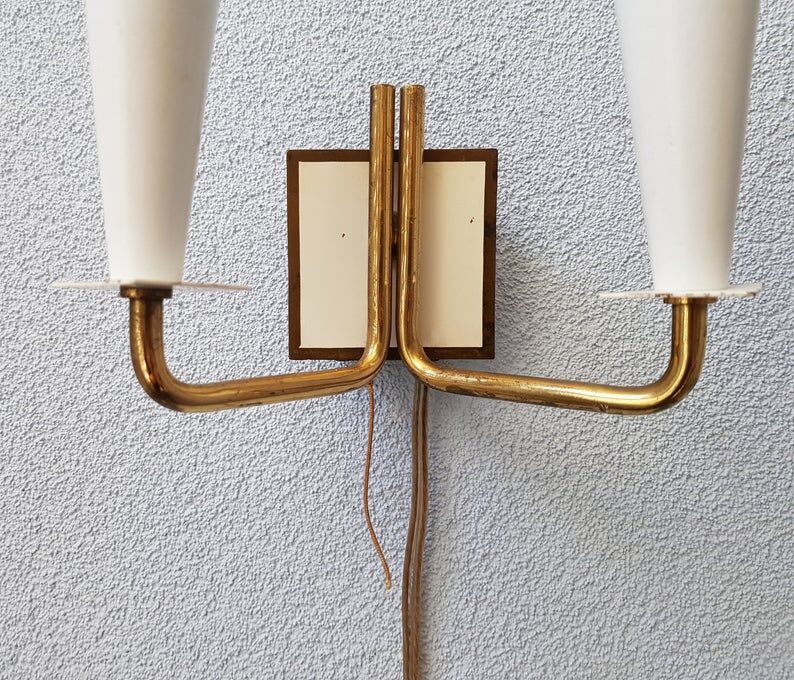 Lot of two vintage 70s wall appliques