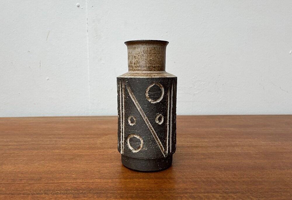 Mid-Century Danish Studio Pottery Vase from Lovemose Denmark, 1960s