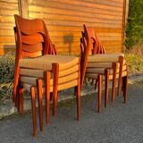 4 Niels Otto Møller chairs model 71
