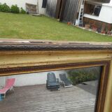 Antique gilded wood wall mirror