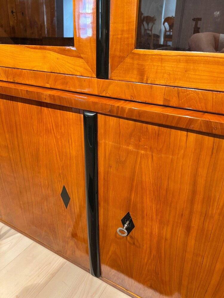 Biedermeier Top Showcase or Vitrine in Cherry Wood, South Germany, 1830