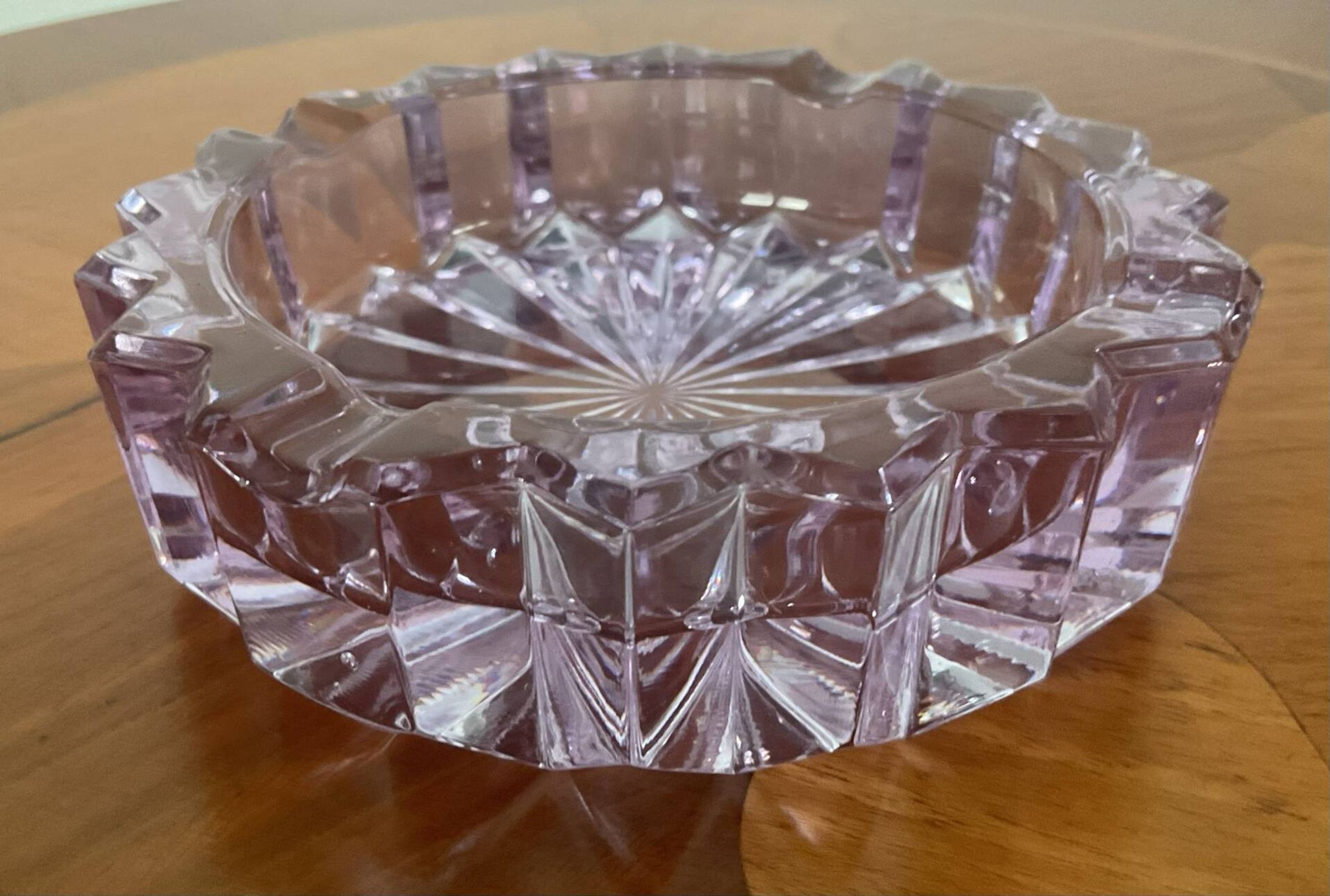 Vide poche ou cendrier vintage en verre alexandrite