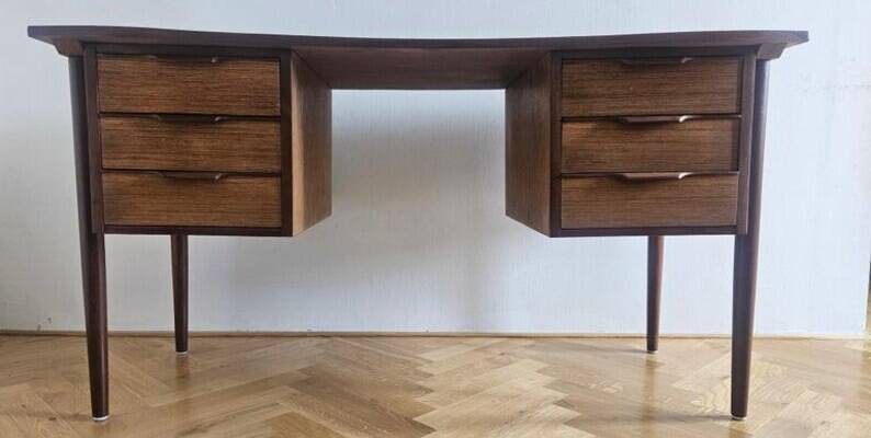 Very Rare Midcentury Teak Desk / Table, Denmark, 1960s