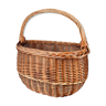 Old wicker basket with handle