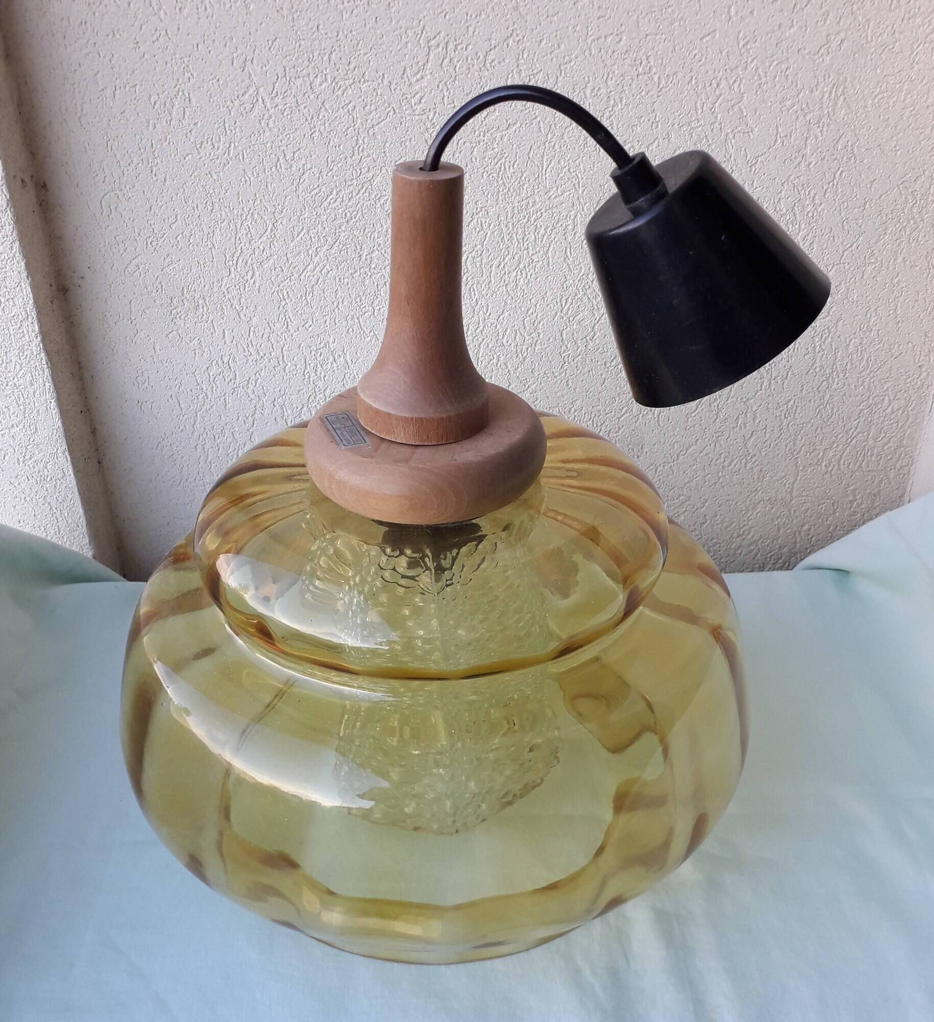 Scandinavian style glass pendant light