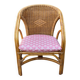 Vintage woven rattan armchair – bohemian charm – vintage – 70s – 80s