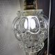 Suspension double globes antique blown glass moulded type Tynell