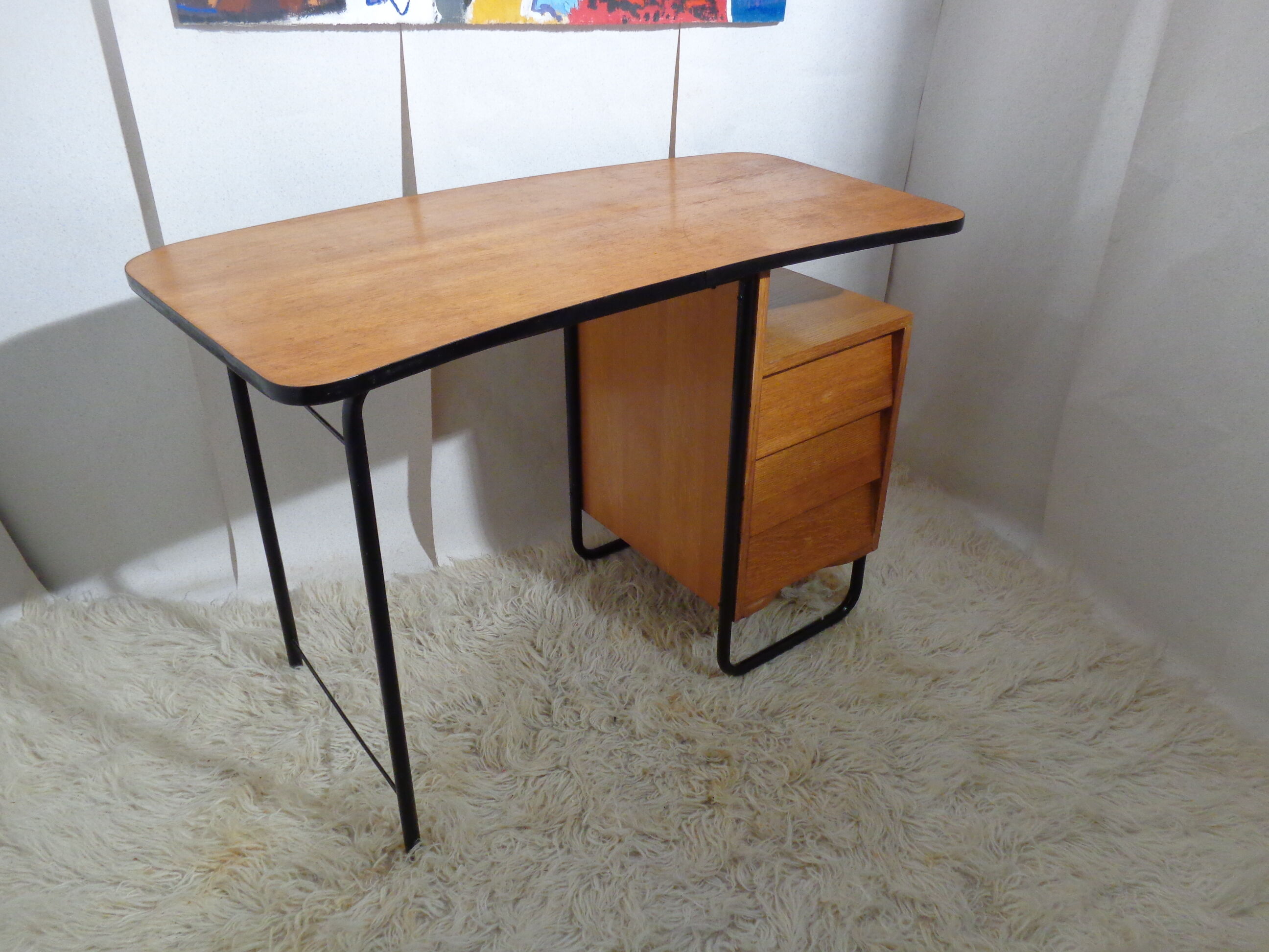 Vintage desk of the bean shaped tray 50