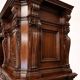 Renaissance-style notary cabinet in solid walnut – 19th century