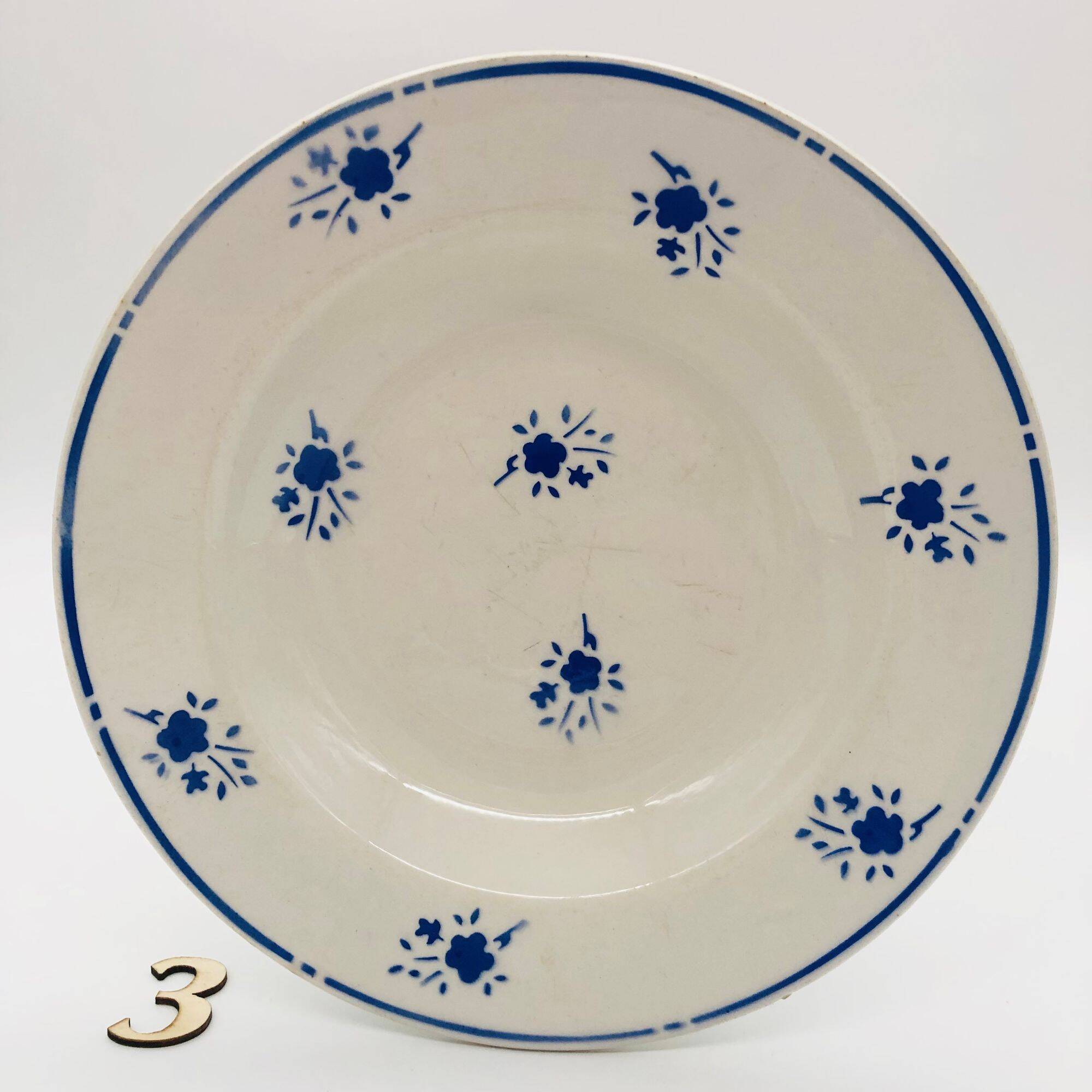 4 Deep Plates "Moulin des Loups", Richard model.