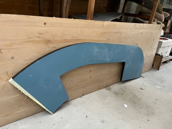 Bar des années 50 en chêne et Formica