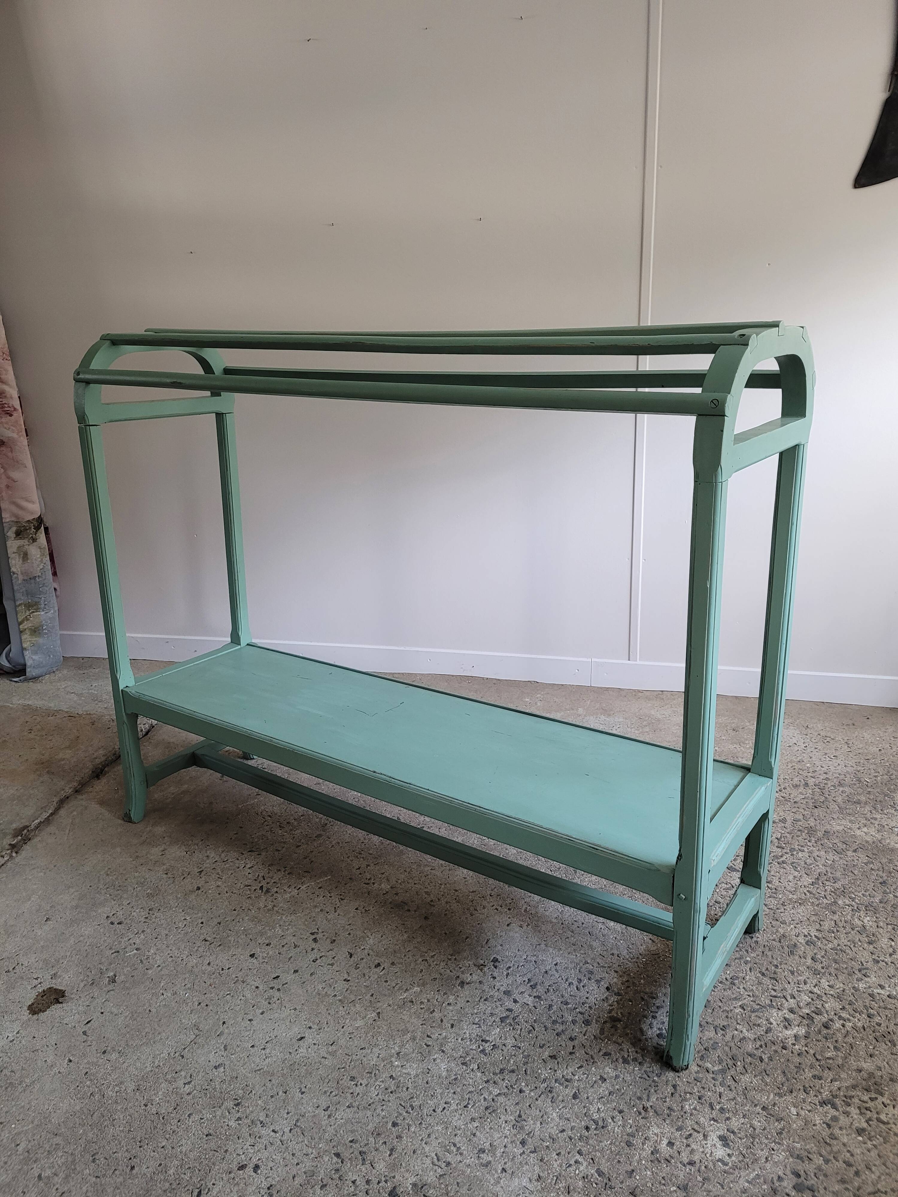 Entrance wardrobe saying "Throw clothes"