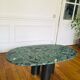 Table basse marbre vert et pieds acier