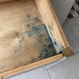 Old renovated ash gray lectern
