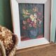 Bouquet of flowers - Oil on canvas framed.