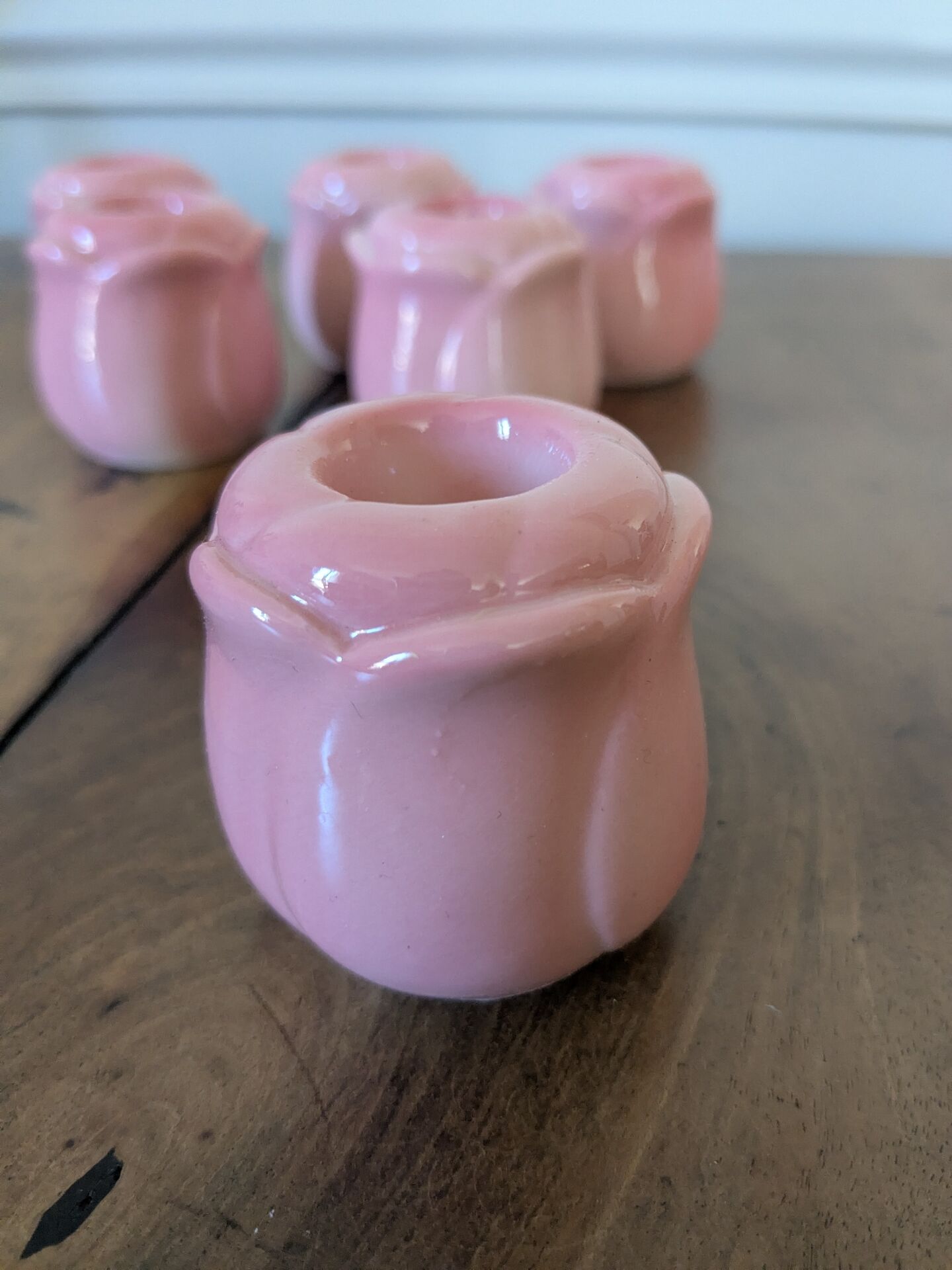 Bougeoirs boutons de roses