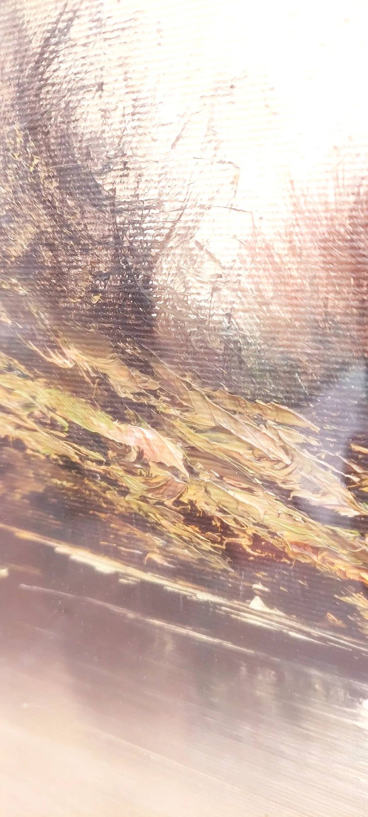 Paysage de Marotta, huile sur toile, fin du XXe siècle