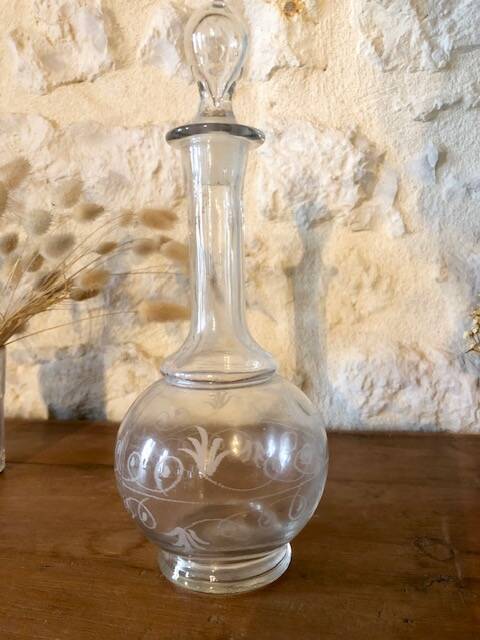 antique glass carafe