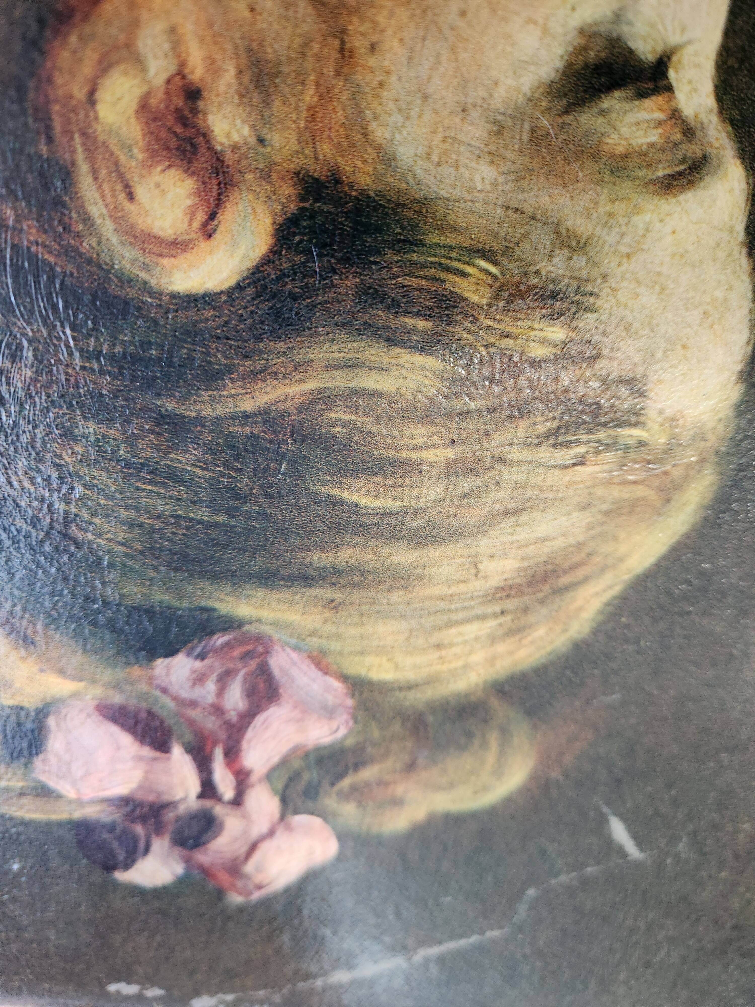 Old Table "The Reader" – Oil on Canvas – 18th Century Style