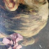 Old Table "The Reader" – Oil on Canvas – 18th Century Style