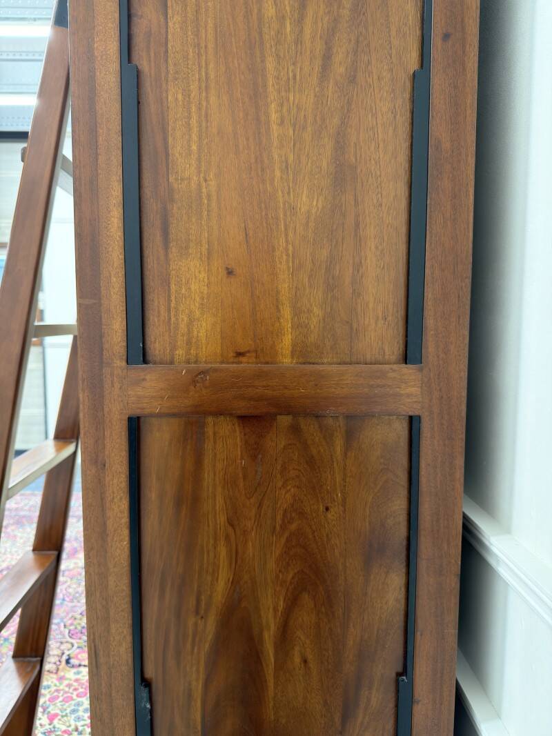 Large Classic English Art Deco Bookcase Library Cabinet