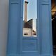 Parisian Art Deco armoire with beveled mirror and painted decoration
