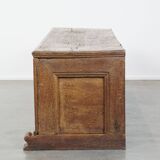 Antique 17th-Century Chest/Bench with an Original Working Lock