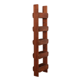 5-level shelf in Burmese teak