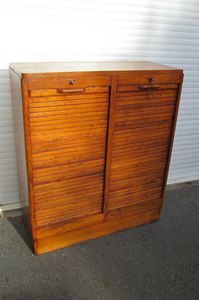 Double curtain binder, 1950-1960 in oak
