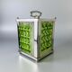 Midcentury Albano Poli green Murano glass table lamp for Poliarte, Italy, 1960s
