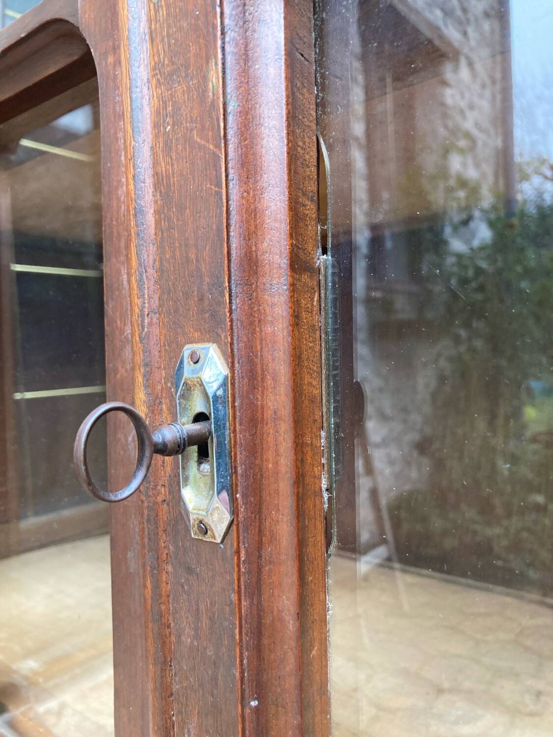 Vintage glass-fronted cabinet