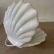 Lampe  coquillage céramique et opaline 70´s