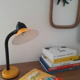 Lampe de bureau jaune orangé et noir Made in France