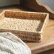 Flat rectangular basket "Corinne"