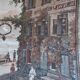 Antique tapestry from lake wolfgang, austria, 1930s-40s.