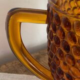 Amber glass pitcher