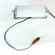 Vintage aluminium wall or table light with original switch, czechoslovakia 1920s