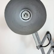 Industrial Grey Scissor Wall Lamp, 1960s