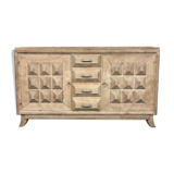 Brutalist solid oak line - aero-mmred art deco