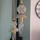 Suspension double en verre inspiration Murano