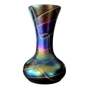 Vase irisé Art Nouveau
