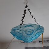 Glass chandelier Degué Blue